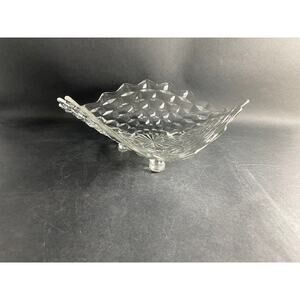 Fostoria American Clear 3-Toed Flared Serving Bowl - Vintage 1940s